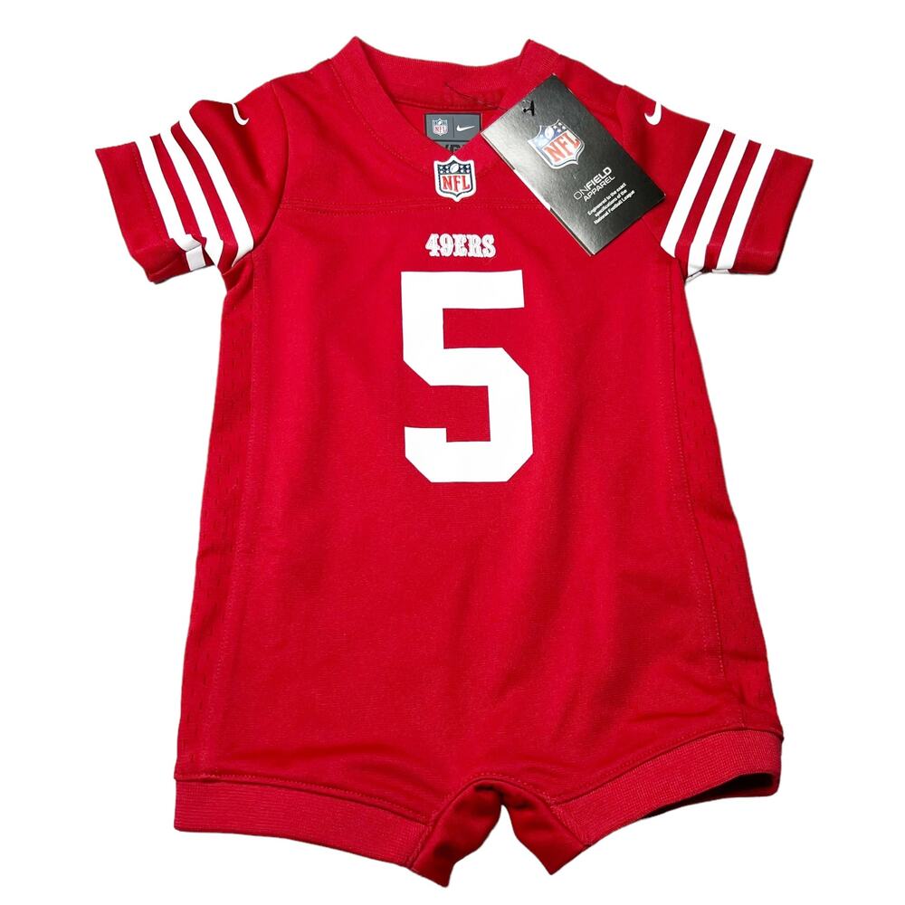 NFL 49ers LANCE Onesie Romper Newborn Size 3-6M Pro Image
